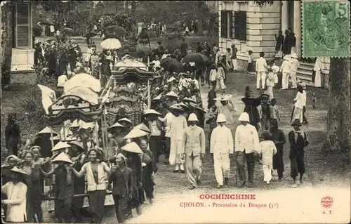 Ak Cholon Vietnam, Procession du Dragon