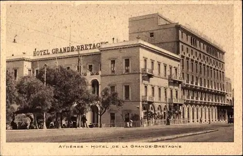 Ak Athen Griechenland, Hotel de la Grande Bretagne