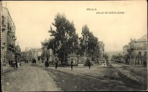 Ak Melilla Spanien, Calle de Castillejos
