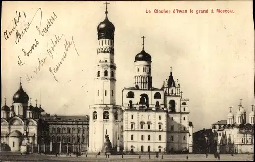 Ak Moskau Russland, Tour d'Ivan Velikoy, Glockenturm Iwan der Große