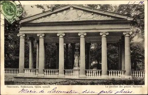 Ak Pawlowsk Pavlovsk bei Sankt Petersburg Russland, Le pavillon des graces