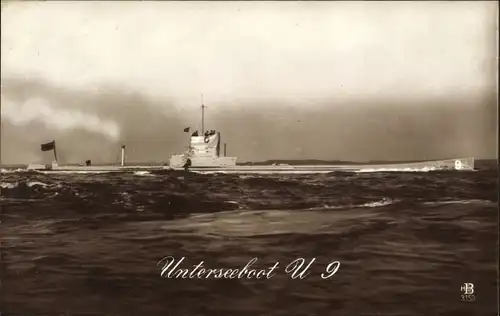 Ak Deutsches Unterseeboot, U-Boot U 9