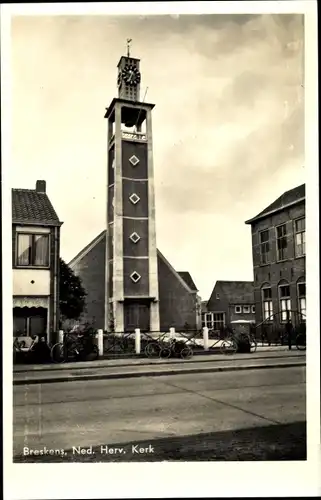 Ak Breskens Sluis Zeeland Niederlande, Ned. Herv. Kerk