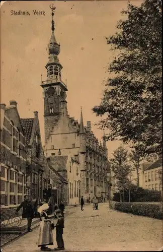 Ak Veere Zeeland Niederlande, Stadhuis
