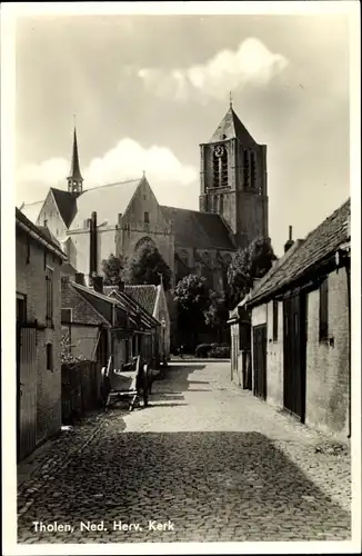 Ak Tholen Zeeland Niederlande, Ned. Herv. Kerk