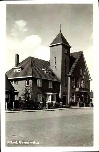 Ak Rilland Reimerswaal Zeeland Niederlande, Gemeentehuis