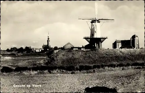 Ak Veere Zeeland Niederlande, Molen