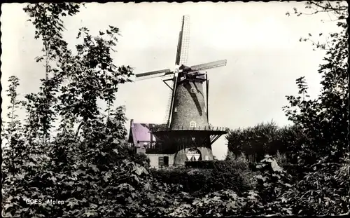 Ak Goes Zeeland Niederlande, Molen