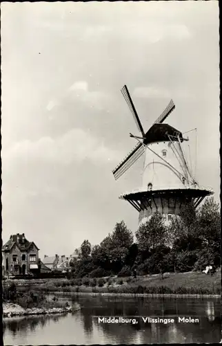 Ak Middelburg Zeeland Niederlande, Vlissingse Molen