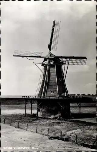 Ak Oud Vossemeer Zeeland Niederlande, Molen