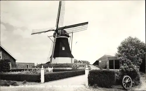 Ak Borssele Borsele Zeeland Niederlande, Korenmolen De Hoop En Verwachting