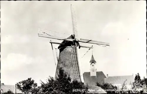 Ak Biervliet Zeeland Niederlande, Molen de Harmonie, Windmühle