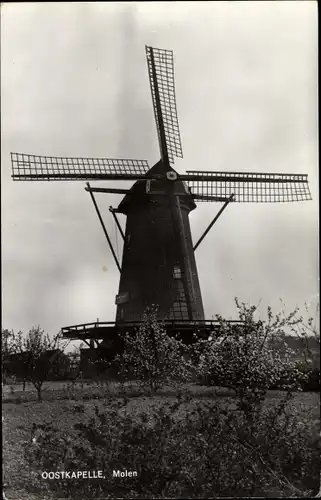 Ak Oostkapelle Walcheren Zeeland, Molen