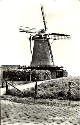 Ak Oostkapelle Walcheren Zeeland, Molen, Windmühle