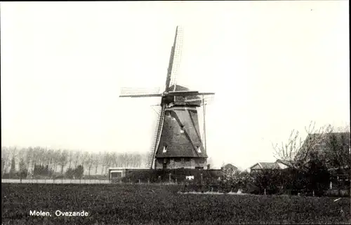 Ak Ovezande Zuid Beveland Zeeland Niederlande, Molen