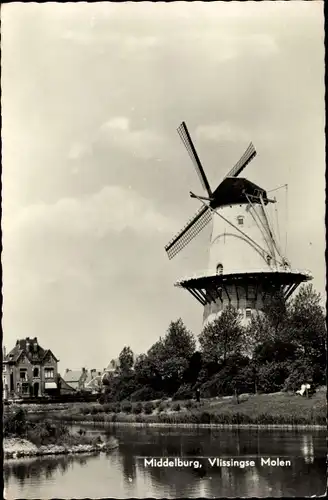 Ak Middelburg Zeeland Niederlande, Vlissingse Molen