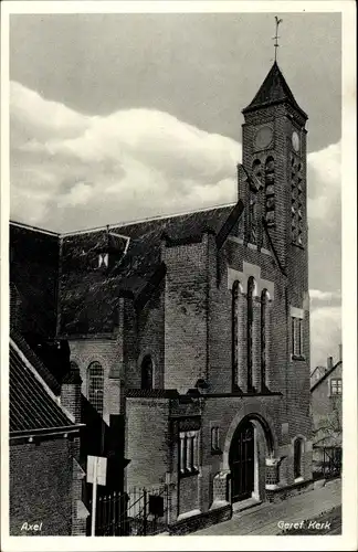 Ak Axel Zeeland Niederlande, Geref. Kerk