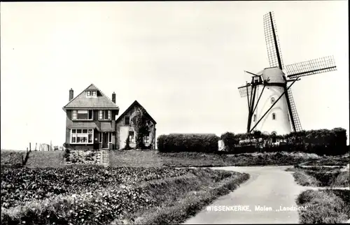 Ak Wissekerke Zeeland Niederlande, Molen Landzicht