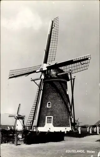 Ak Zoutelande Zeeland Niederlande, Windmühle, Molen
