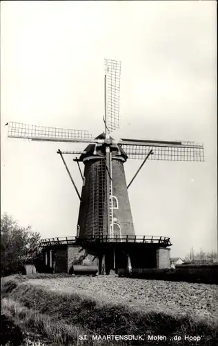 Ak Sint Maartensdijk Zeeland Niederlande, Molen de Hoop