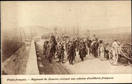 Ak Regiment de Zouaves, Artillerie Francaise, I WK