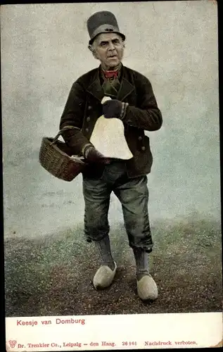 Ak Domburg Veere Zeeland Niederlande, Keesje, Mann in Tracht