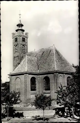 Ak Burgh Haamstede Schouwen Duiveland Zeeland Niederlande, Ned. Herv. Kerk