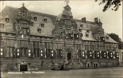 Ak Middelburg Zeeland Niederlande, Milit. Hospitaal