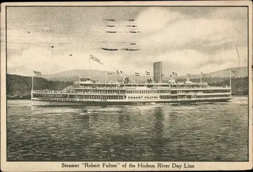 Ak Steamer Robert Fulton, Hudson River Day Line