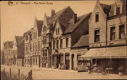 Ak Nieuport Nieuwpoort Westflandern, Rue Notre Dame