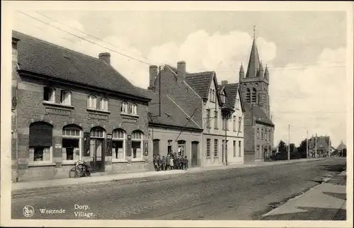 Ak Westende Westflandern, Village