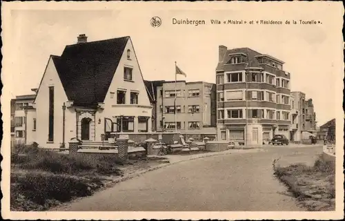 Ak Duinbergen Knokke Heist Westflandern, Villa Mistral et Residence de la Tourelle