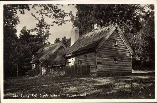 Ak Jönköping Schweden, Ryggåsstugan, Stadsparken