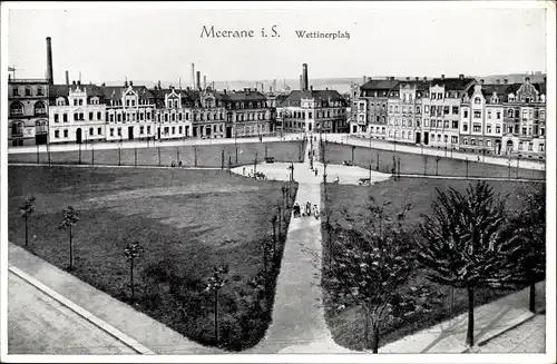 Ak Meerane in Sachsen, Wettiner Platz