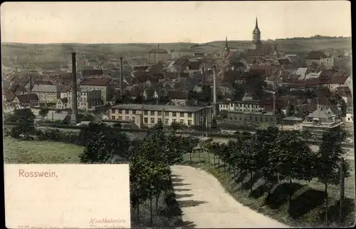 Ak Roßwein in Sachsen, Gesamtansicht