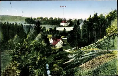 Ak Freiberg in Sachsen, Blick vom Muldental nach dem Rosinhäuschen