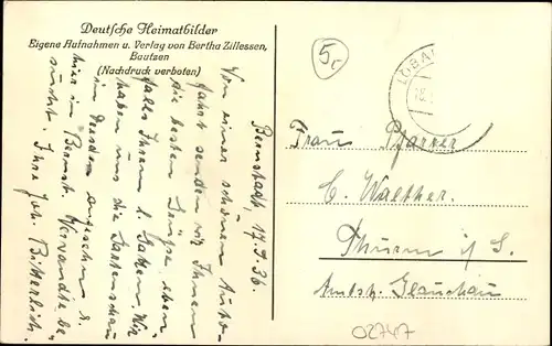 Ak Herrnhut in der Oberlausitz Sachsen, Der Vogtshof