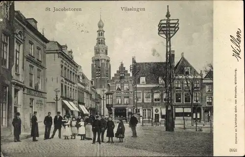 Ak Vlissingen Zeeland Niederlande, St Jacobstoren