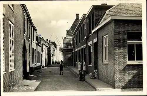 Ak Tholen Zeeland Niederlande, Brugstraat