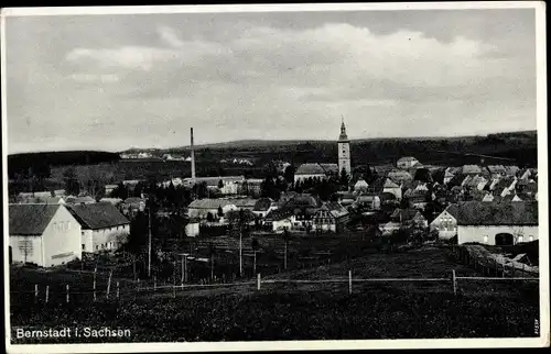 Ak Bernstadt auf dem Eigen in Sachsen, Gesamtansicht