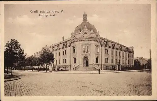 Ak Landau in der Pfalz, Justizgebäude