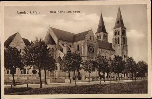 Ak Landau in der Pfalz, Neue Katholische Kirche