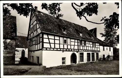 Ak Höchst im Odenwald, evang. Jugendheim, Fachwerkhaus