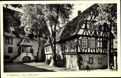 Ak Michelstadt Odenwald, Kellereihof, Fachwerkhaus