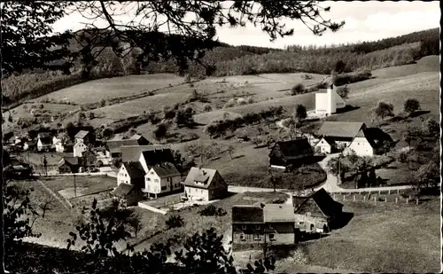 Ak Unter Sensbach Oberzent im Odenwald, Panorama vom Ort