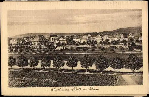 Ak Saarbrücken im Saarland, Partie am Staden