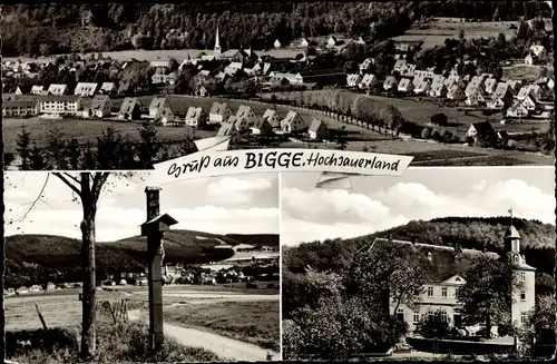 Ak Bigge Olsberg im Sauerland, Panorama, Teilansichten
