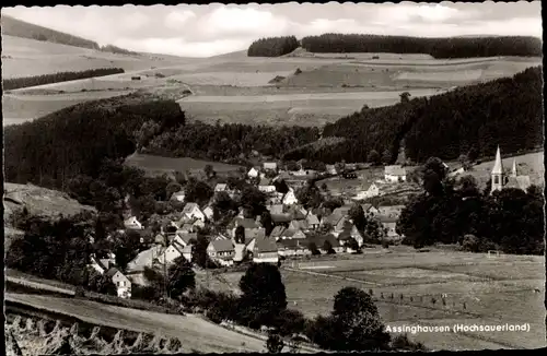 Ak Assinghausen Olsberg im Sauerland, Panorama vom Ort