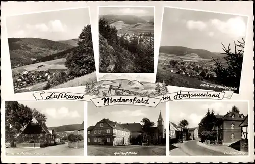 Ak Niedersfeld Winterberg im Sauerland, Panorama, Ortsansichten, Gasthof