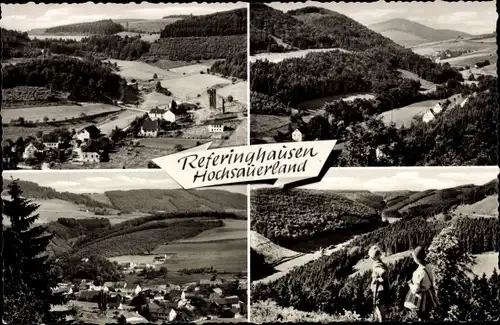 Ak Referinghausen Medebach im Sauerland, Panorama, Teilansichten